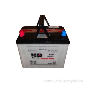 Dry Charged Car Battery N50z 12V 60ah